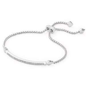 Kendra Scott Ott Adjustable Chain Bracelet in Silver NWT